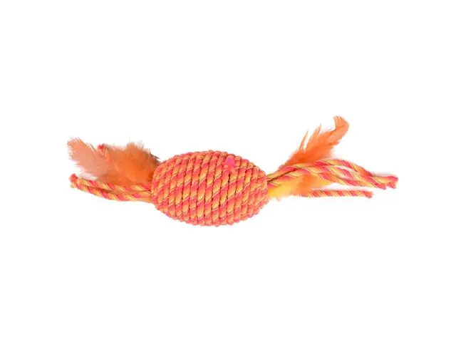 Jucarie pentru pisici Flamingo Bibi Orange 29cm Retur ușor