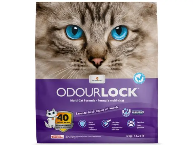 Nisip pentru litiera Intersand Odourlock Lavanda 6kg Reducere extra