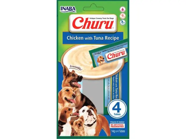 Recompense pentru caini Churu Dog Piure Pui cu ton 4x14g Plată securizată