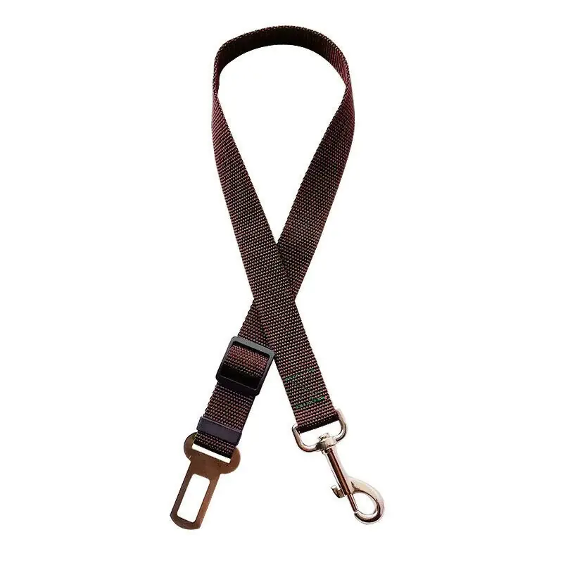 Centura de siguranta pentru catei, Zola, 100-130cm, reglabila, maro Cel mai bun preț