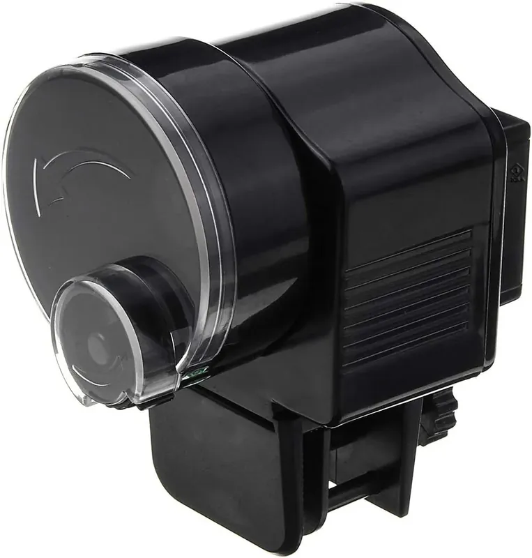 Reduceri Hranitor automat pentru pesti de acvariu, Zola®, sistem de anti-infundare, plastic, 74x102x112mm, negru