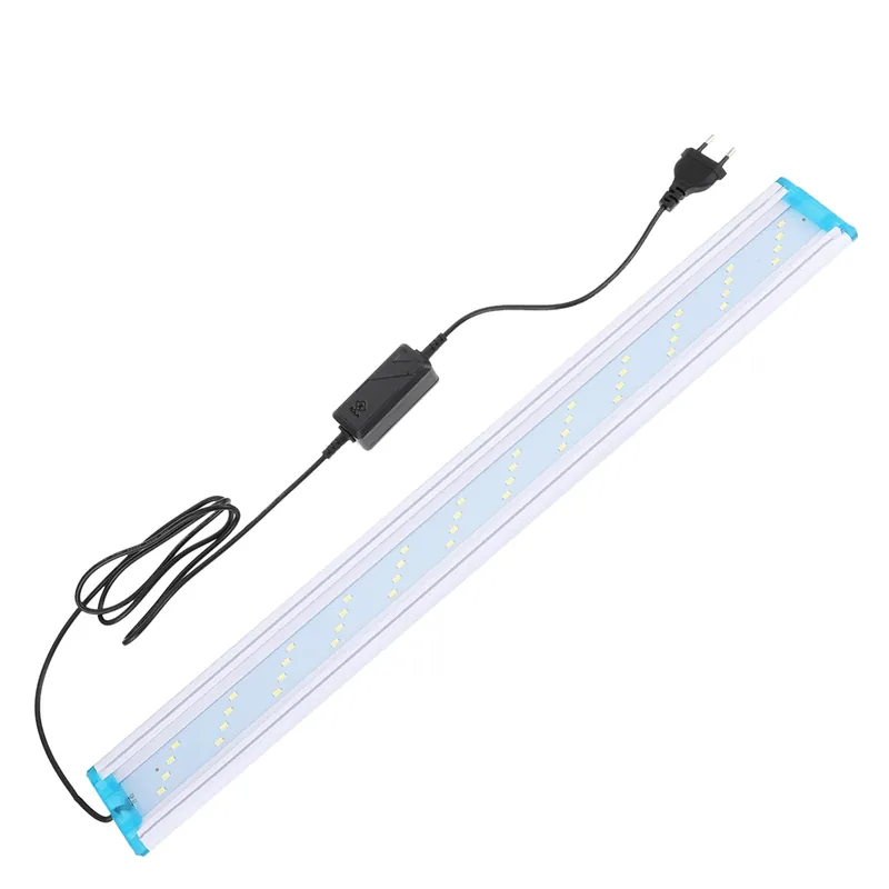 RESIGILAT-Lampa LED pentru acvariu, Zola®, 36 LED-uri, 230V, lumina 7000K si 10000K, 12W, 42x7.5x6 cm, alb/albastru Preț promoțional