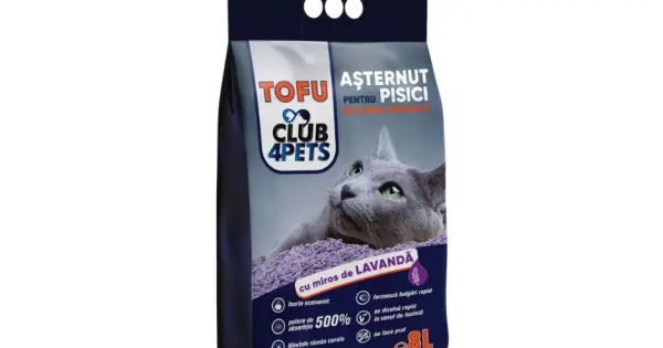 Bestseller Asternut igienic Club 4 Pets Tofu - Lavanda - 8L