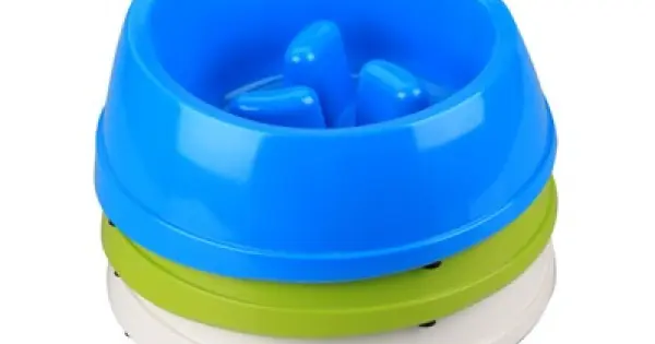 Bol MELAMINE HIGH-BACK SLOW-DOWN M-PETS, 250 ml Plată securizată