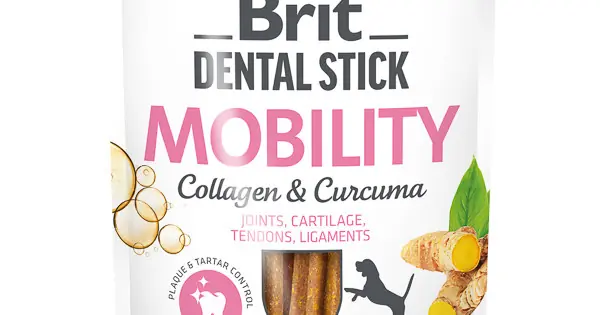 Reducere extra Brit Dental Stick Mobility with Curcuma & Collagen 7 buc
