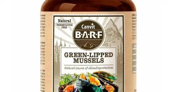 Mai ieftin Canvit Green-Lipped Mussel supliment alimentar pentru câini 180 g, midie cu buze verzi