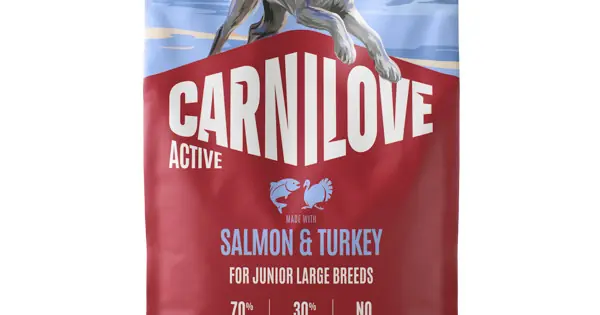 Preț redus Carnilove Active Dog Dry Salmon & Turkey Junior Large Breeds 4 kg