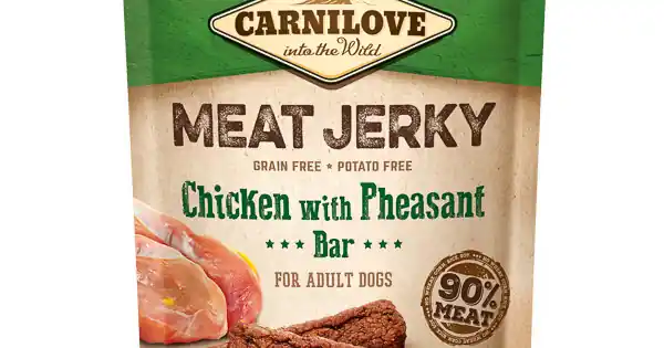 Carnilove Jerky Chicken with Pheasant Bar 100 g Preț mic