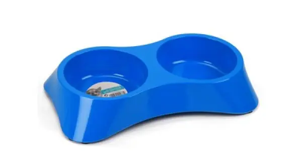 Castron dublu din melamina, pentru caini, M-PETS, 2 x 350 ml Calitate înaltă