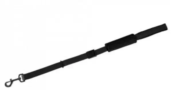 Cel mai bun preț Centura de siguranta si lesa ajustabila, neagra, pentru caini, lungime 65-95 cm x latime 2.5 cm