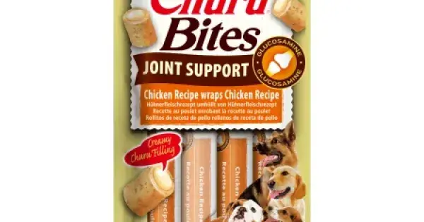 Reducere Churu Bites Joint Support Recompense cu Pui si Somon pentru Caini