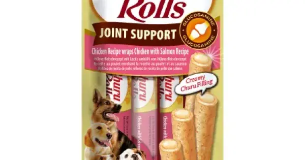 Churu Dog Rolls Joint Support Recompense cu Pui si Somon pentru Caini Mai ieftin