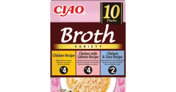 Cumpără acum Ciao Churu Broth Variety cu Pui, Pui si Somon, Pui si Ton 10 Buc