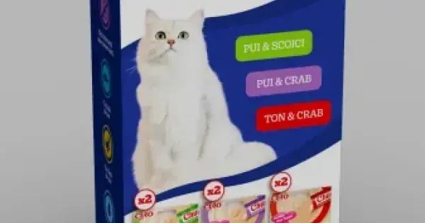 Ciao Churu Mixuri Pisicesti cu Pui si Scoici, Pui si Crab, Ton si Crab 6 Buc Noutate