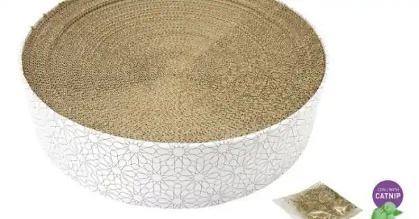 Bestseller Culcus ecologic pisica cu carton si iarba pisicii - Nayeco Ecoline - 40x9.5 cm
