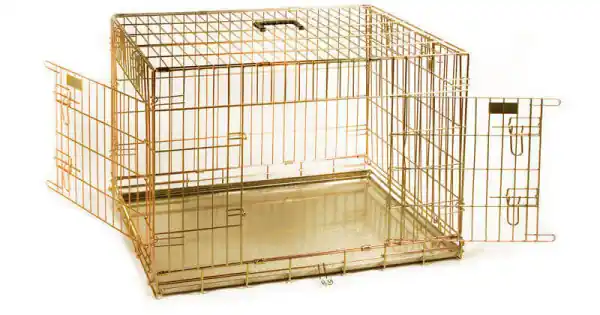 Reducere specială Cusca metal pliabila - 121x78.8x84.5cm