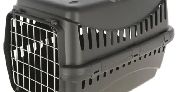 Ofertă Cusca transport plastic Eco - 45 x 30 x 30 cm - Negru
