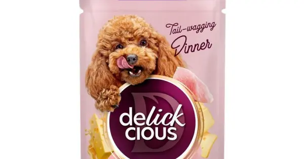 Delickcious Dog - Fasii de Curcan & Branza in Supa Cremoasa - 85g Ultima șansă
