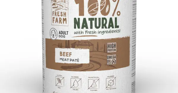 Ofertă Fresh Farm Smooth pate with beef 800 gr