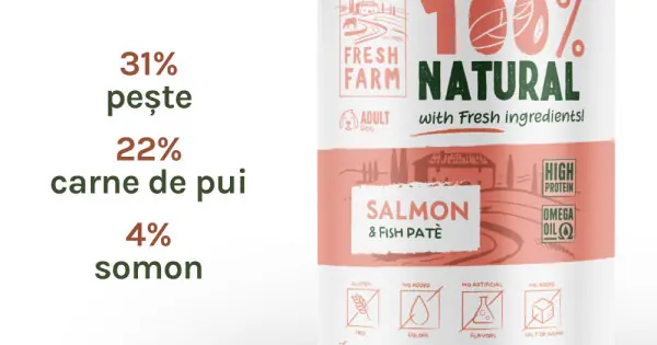 Reducere Fresh Farm Smooth pate with salmon & fish 400 gr