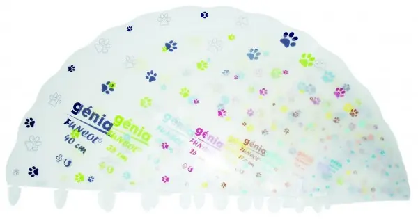 Cumpărături sigure Guler pentru caini Funcol, Genia, marime 35 TRANSPARENT, 1 buc