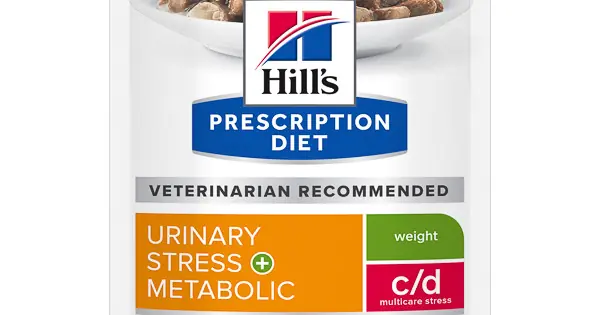Ieftin Hill‘s PD Feline C/D Stress + Metabolic 85 g (plic), Set 12 x 85 gr