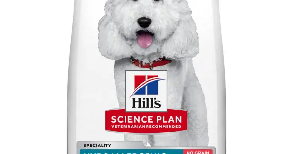 Hills SP CANINE ADULT MED HYPOALLERGENIC NO GRAIN, hrana uscata hipoalergenica pentru caini adulti, de talie medie, fara cereale, 2.5 KG Noutate