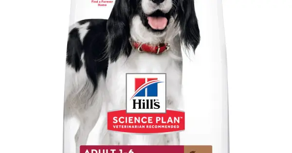 Hills SP CANINE ADULT MED L&R, hrana uscata pentru caini adulti de talie medie, cu miel si orez, 14 KG Super ofertă
