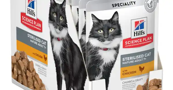 Hills SP FELINE MATURE STERILISED CHK 12x85 G (PLICURI) Plată securizată