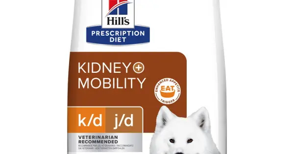 Cel mai bun preț Hrana pentru sănătatea rinichilor și articulațiilor câinelui Hill‘s Prescription Diet Kidney + Mobility, 4 kg