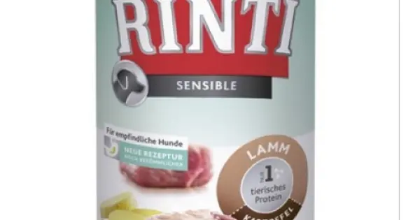 Doar azi Hrana umeda pentru caini Rinti Sensible cu miel si cartofi 400g