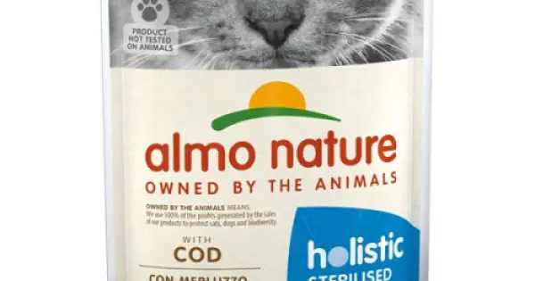 Discount Hrana umeda pentru pisici Almo Nature Holistic Sterilized Cod 70 gr