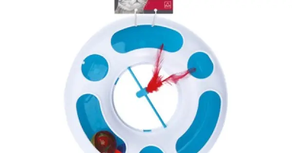 Jucarie pentru pisica DISCUS M-PETS 24,2x24,2x7,2 cm Preț promoțional
