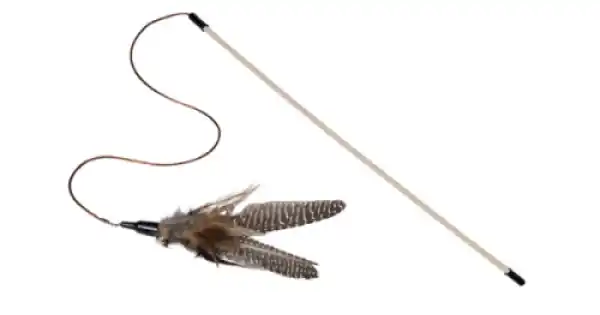 Ofertă limitată Jucarie pentru pisici Nobby Jucarie undita cu pene 46 cm