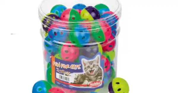 Jucarii pentru pisici Nobby Bila color 42 buc 4 cm Plată sigură