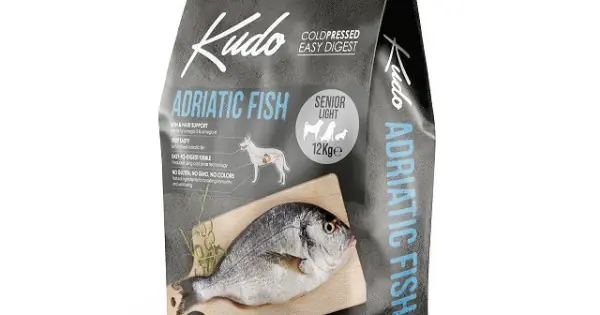 Kudo Senior, Light - Hrana uscata, presata la rece - Peste - 12kg Popular