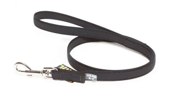 Chilipir Lesa antiderapanta cu maner, neagra, utilizare indelungata, lungime 2 m, pentru caini cu greutate de pana la 50 kg