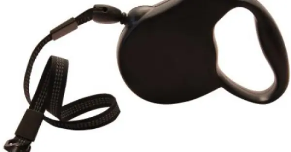 Lesa retractabila, neagra, lungime 5 m, pentru caini cu greutate de pana la 12 kg Plată sigură