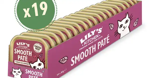Ultima șansă Lily‘s Kitchen Cat Adult Smooth Turkey Pate with Venison 19x85 g