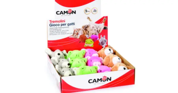 Retur gratuit Mix jucarii pentru pisci Camon diverse animalute 12 buc/set