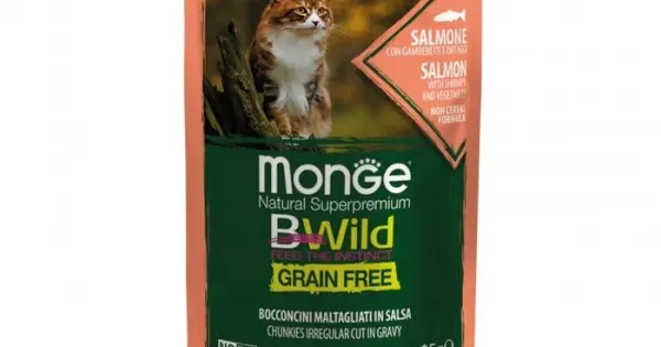 Monge BWild Sterilised Cat - Hrana umeda super-premium - Somon - 85g Bestseller
