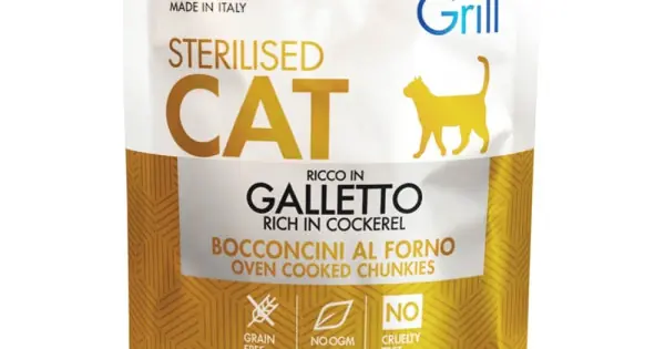 Cel mai bun preț Monge Grill Chunkies Sterilised Cat - Hrana umeda super-premium - Cocos - 85g