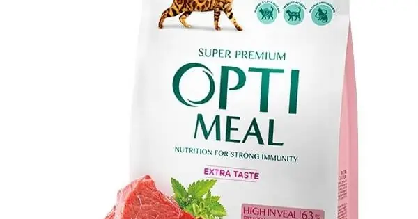 Optimeal Cat - Hrana uscata super-premium - Vitel - 700g Ofertă limitată