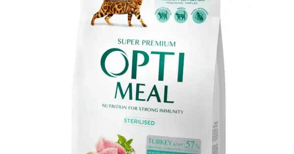 Promoție Optimeal Cat Sterilised - Hrana uscata super-premium - Curcan si Ovaz - 1.5kg