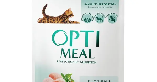 Optimeal Kitten - Hrana umeda super-premium - Pui - 85g Lichidare de stoc