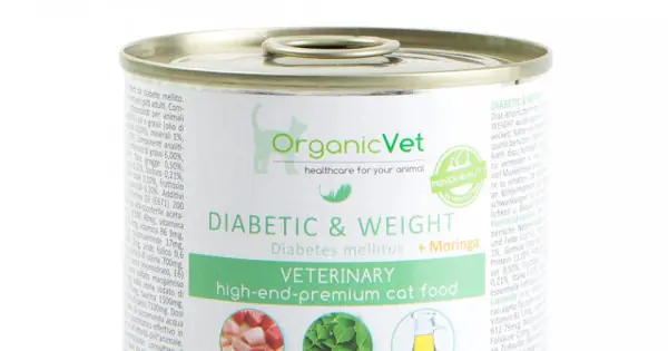 OrganicVet Feline - Veterinary - Diabet zaharat si probleme de greutate - 200g Retur gratuit