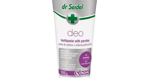 Chilipir Pasta DEO cu pătrunjel, pentru sănătatea dinților și gingiilor, caini, pisici si dihori, DR. SEIDEL, 105 g