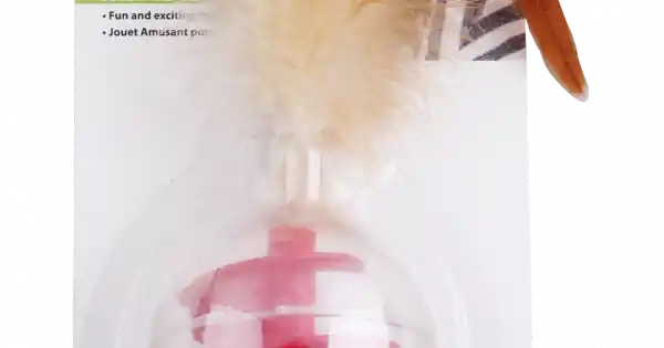 Pawise Jucarie Minge Transparenta cu Pene Expediere rapidă