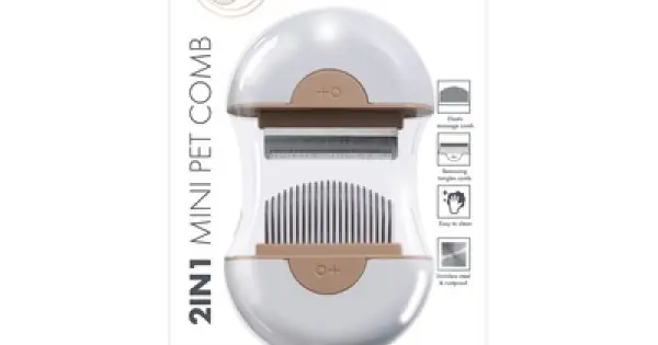 Pieptan mini pentru blana scurta (beige)10121199 Calitate înaltă