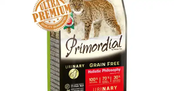 Reducere extra Primordial Grain-Free Holistic Cat Adult Urinary Curcan si Hering, 400 gr